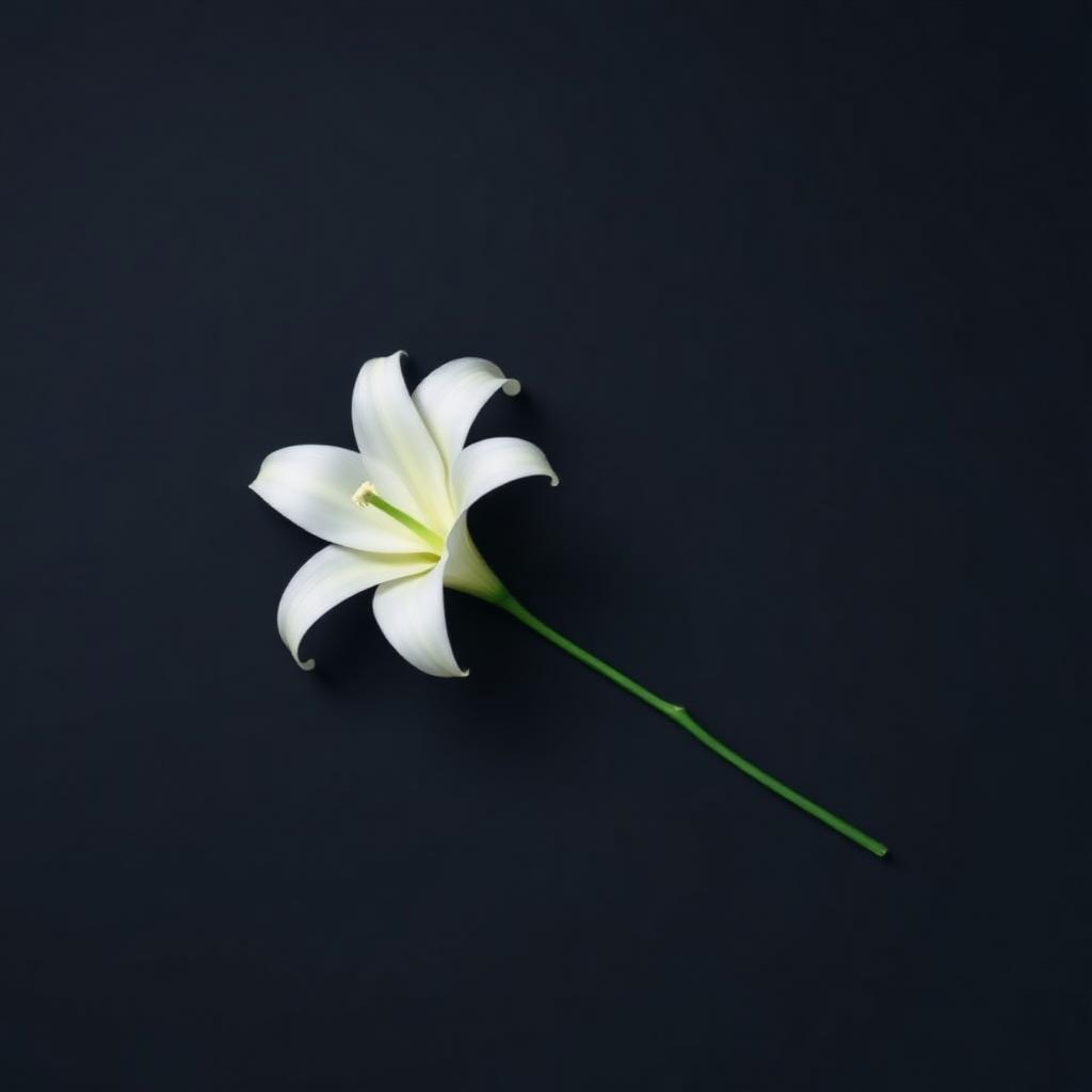 Flor de lírio simbolizando paz